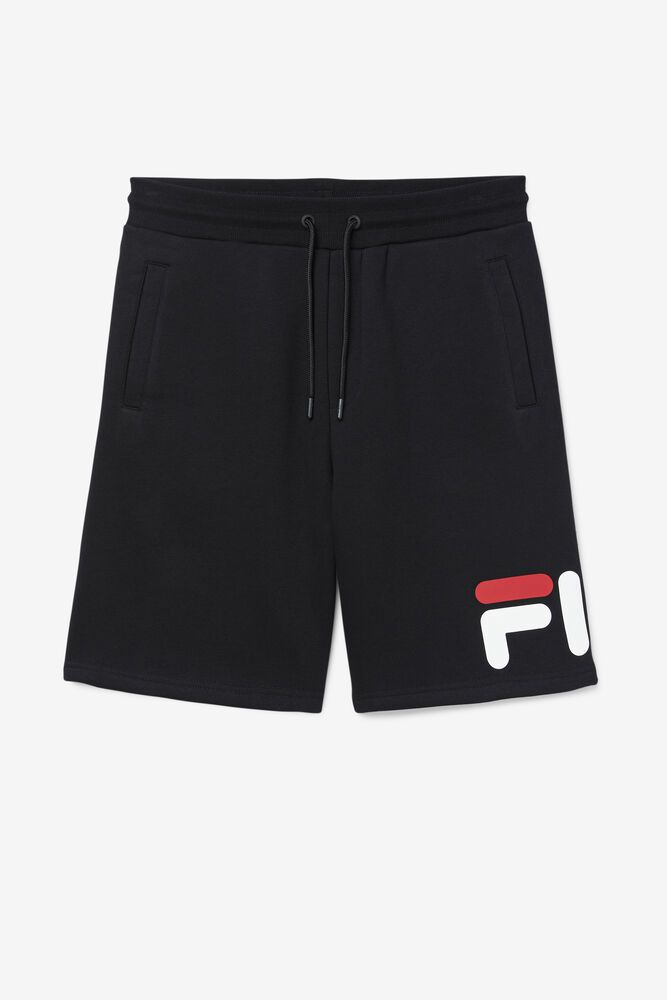 Fila Furzer Black Shorts Mens - NZ 04918-HZVS